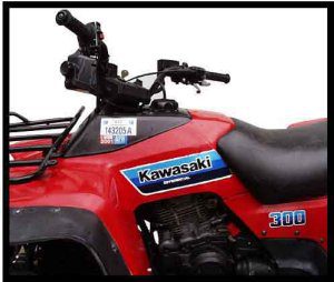 1414 KLF 300 BAYOU (ATV) (1986-1987) STOCK CAPACITY #11414